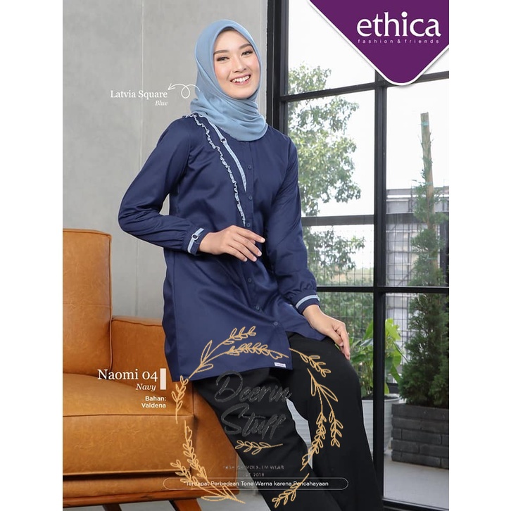 TUNIK ETHICA NAOMI 04 NAVY BLUE