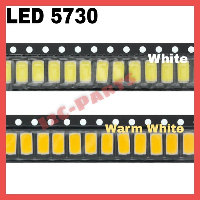 LED 5730 0.5W 50-55lm Light SMD LED Chip 3.2v - 3.4v 3500K 6500K