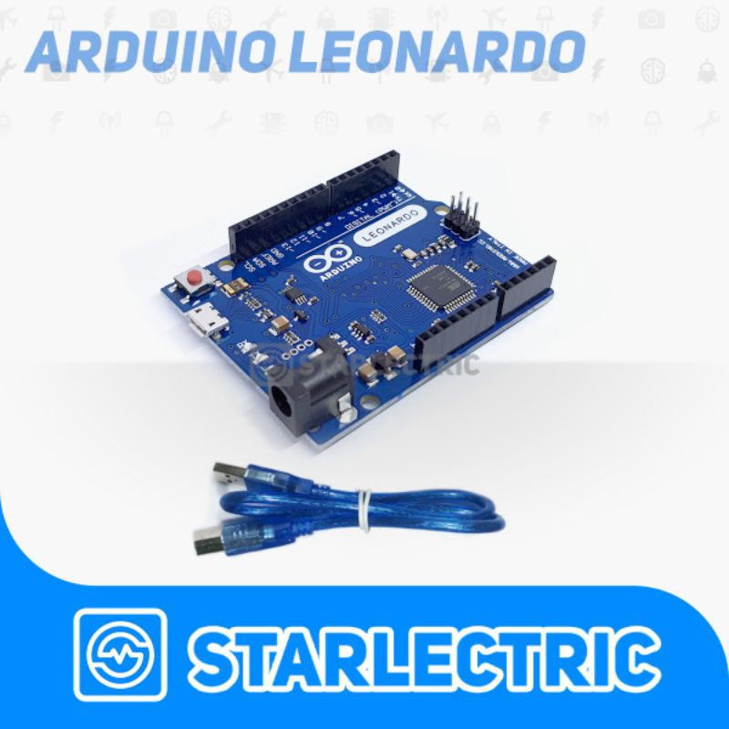 Leonardo R3 with Cable - Arduino Complatible ATmega32U4 dengan kabel