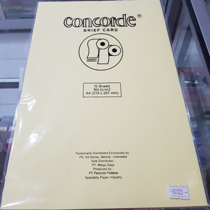 

KERTAS CONCORDE A4 160 GR 80323 YELLOW