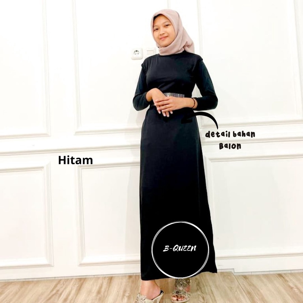 INNER DRESS SPAN SIZE M L XL XXL / GAMIS MANGSET TANPA LENGAN / INNER DRESS SLEEVELEES / INNER DREES TURLENECK TERMURAH (COD )