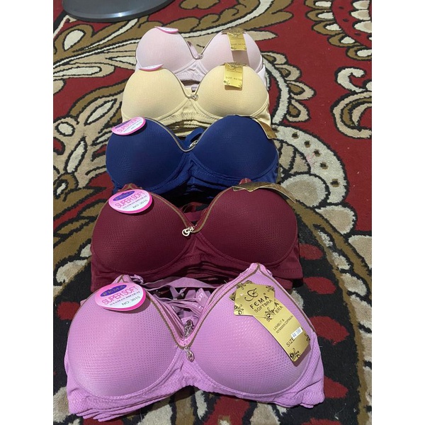 bra tanpa kawat merk fema H3 // bh polos merk fema ori H3