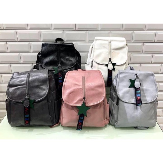 Backpack Import Korea Wanita Murah / Tas Punggung Coco Onal Korean / Tas Sekolah Kuliah Lucu