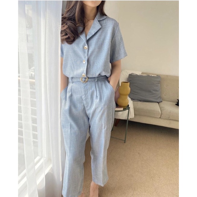 Cora set icy blue (claryn the label / claryn clothing)