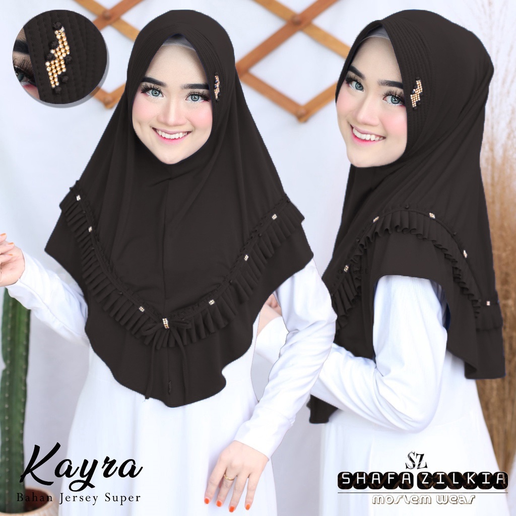 Jilbab Instan Jersey Kayra Murah / Kerudung Hijab Instan Khimar  Kayra Jersey Murah Terbaru