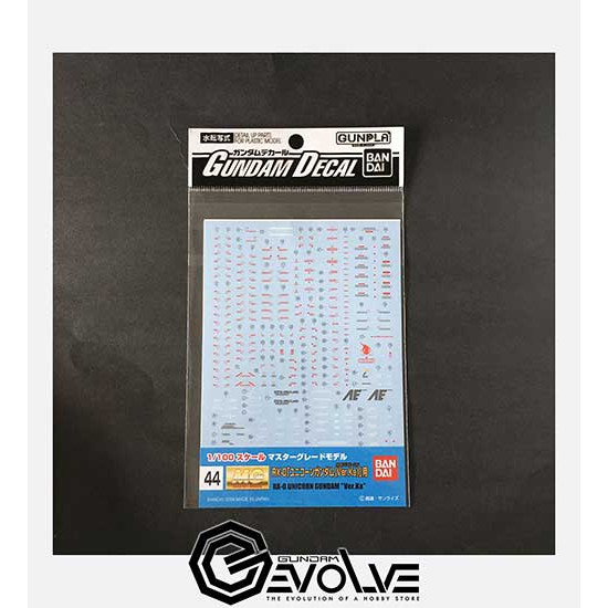 Gundam Decal GD044 1/100 MG Unicorn Gundam (Ver. Ka) Decals