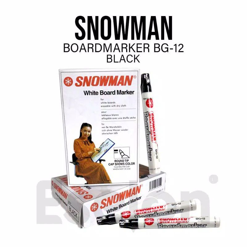 

spidol whiteboard snowman