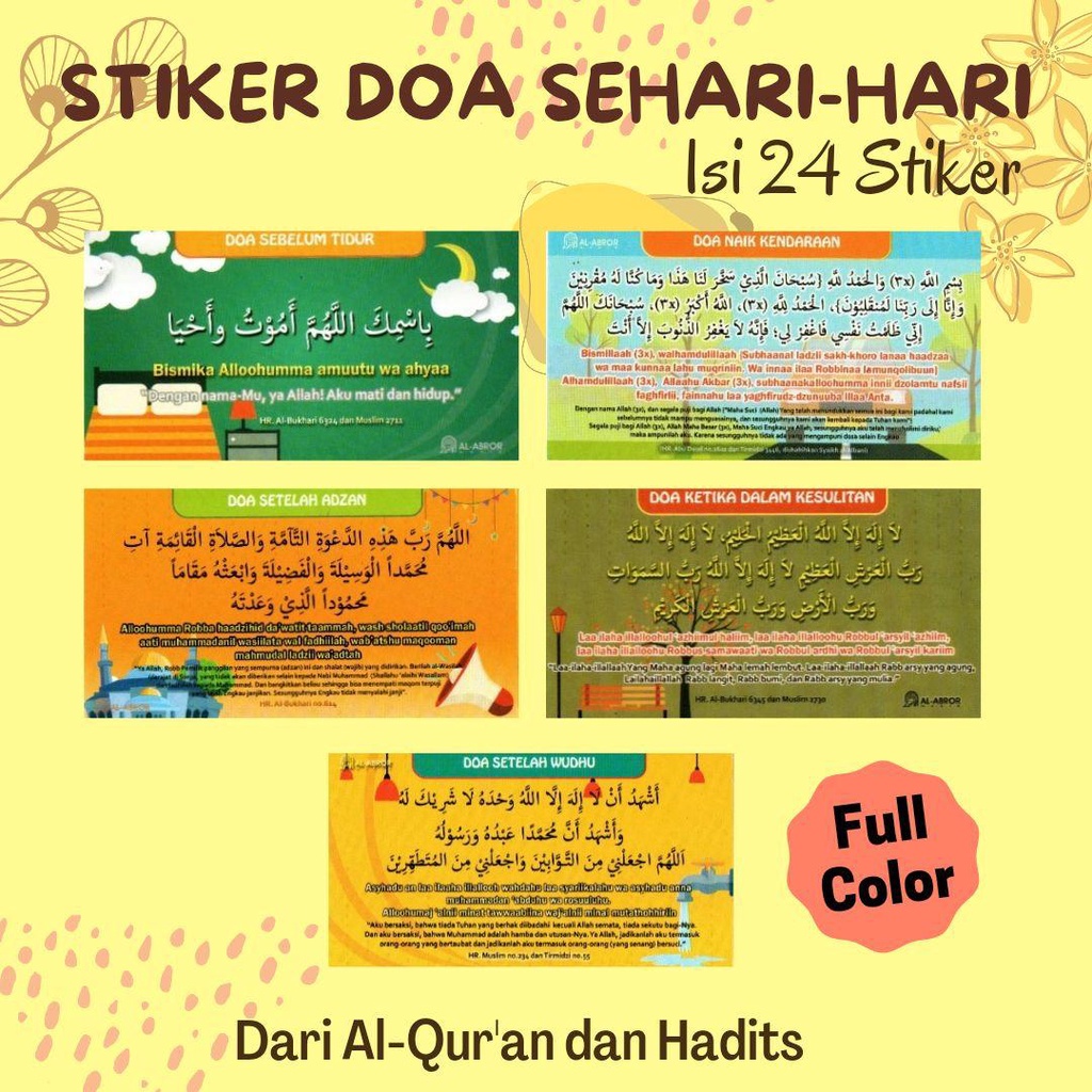 

STIKER DOA - Stiker Sticker Doa Anak Muslim Islami Mainan Edukasi