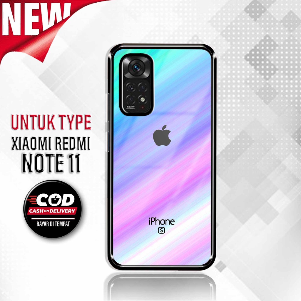 Case Redmi Note 11 - Hardcase Xiaomi Redmi Note 11 - Silikon Motif [ Apel 2 ] - Cassing Murah Redmi 
