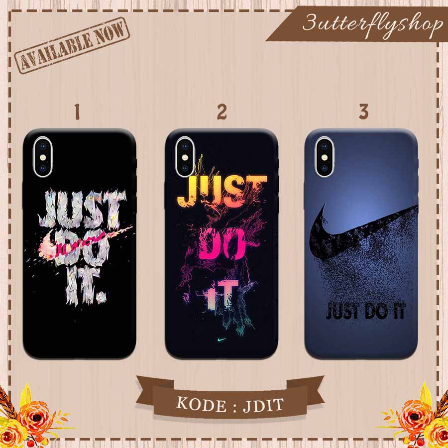 Nike Just Do It logo case Oppo Vivo Realme Redmi Xiaomi Samsung iphone