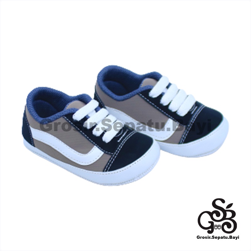 sepatu bayi laki laki perempuan umur 2-14 bulan model Fans Oldskol Navy