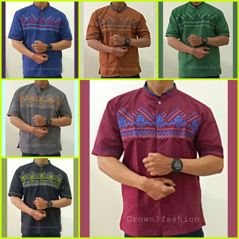 Koko Katun Adem Terbaru Baju Takwa Bordir Berkualitas √COD OK