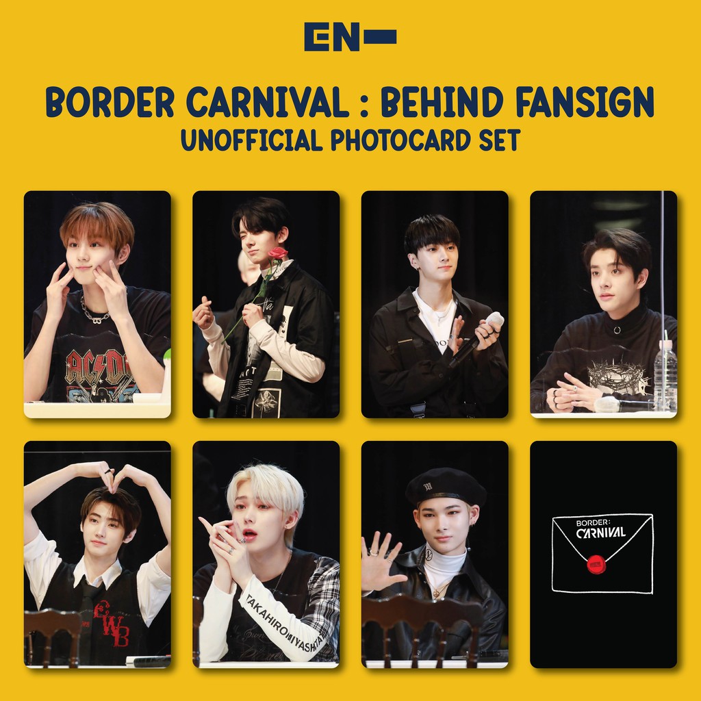 ENHYPEN - BORDER : CARNIVAL BEHIND FANSIGN