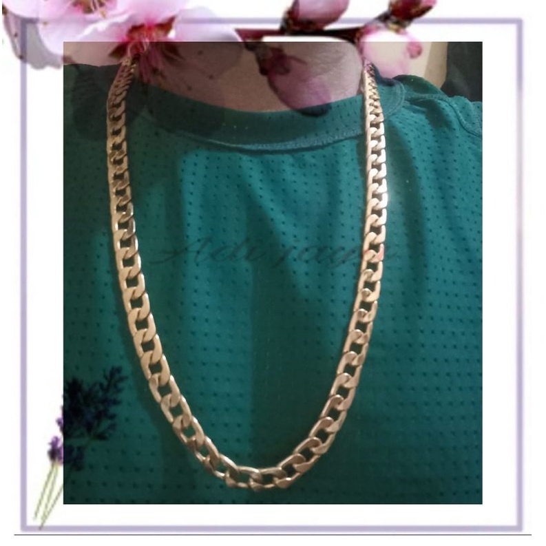 Kalung Titanium rantai jumbo.Kalung pria dan wanita.panjang 60cm