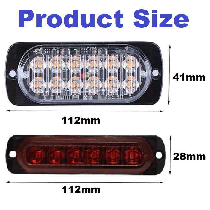 Lampu LED Mobil Motor Truk Tempel Samping Car Motorcycle Truck Side Light Lamp Warning Light Sidelamp