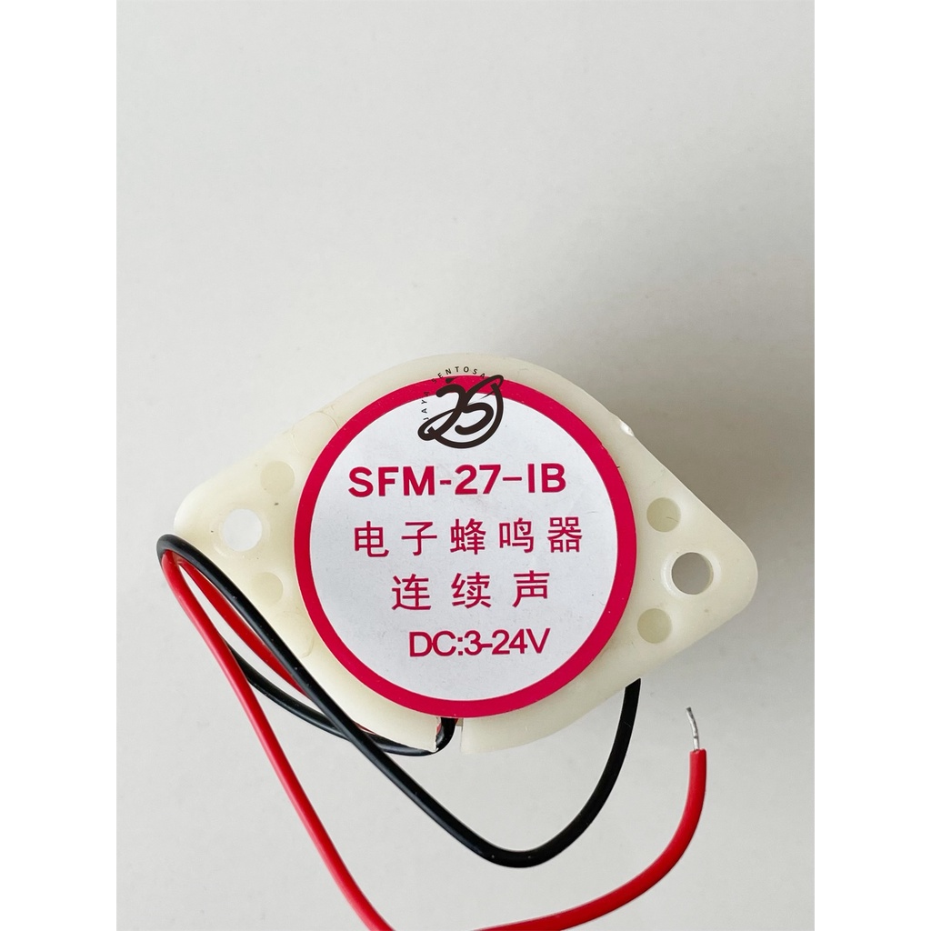 BUZZER SPEAKER ACTIVE PUTIH TEBAL 3-24V NYARING ACTIVE CONTINUE HIGH QUALITY SFM-27