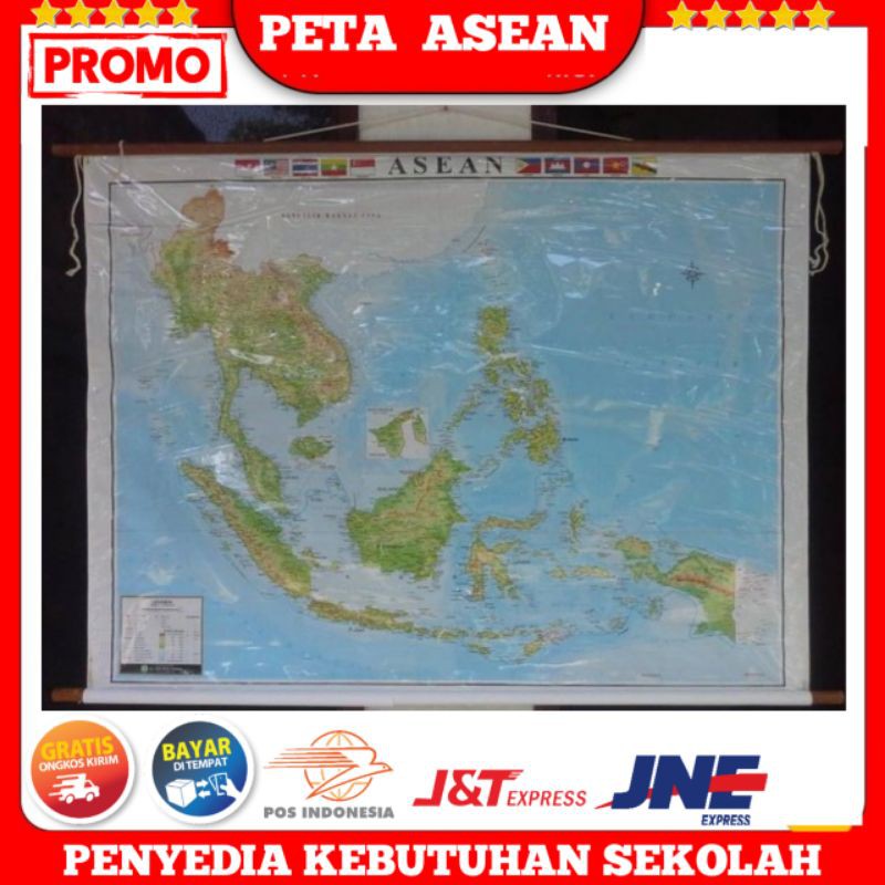 

Peta Asean (Terlaris) / Edisi Gantungan / Peta asean / Peta gantung asean / Peta Asia Tenggara