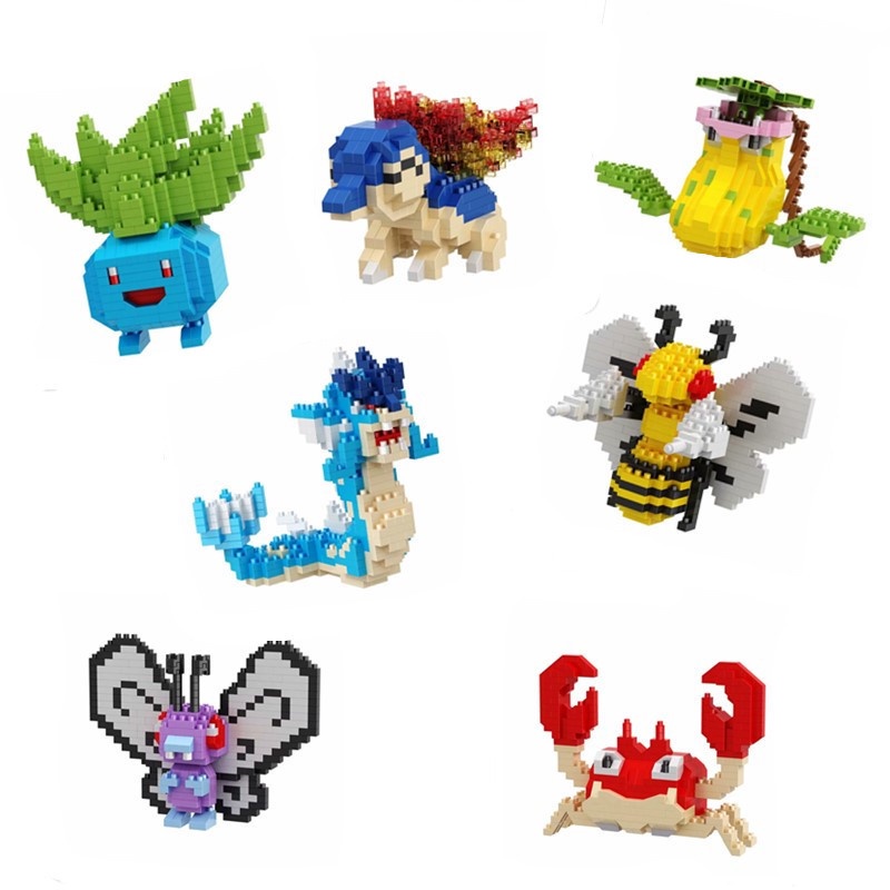 Mainan Lego Blok Nano Diamond Seri Pokemon Pikachu 28 Desain Untuk Anak