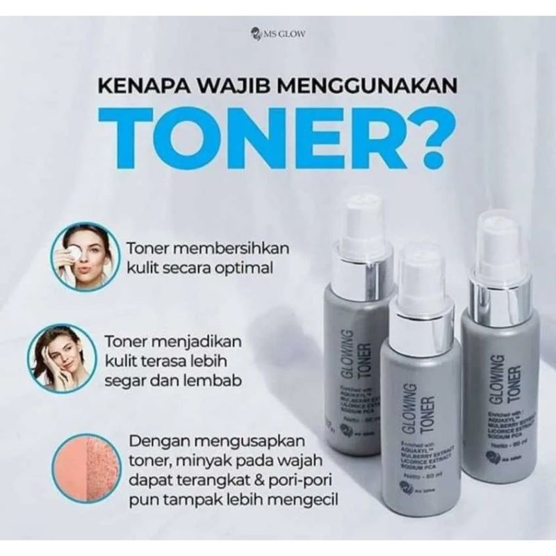 MS Glow Toner Wajah / TONER GLOWING MS GLOW / TONER ACNE MS GLOW