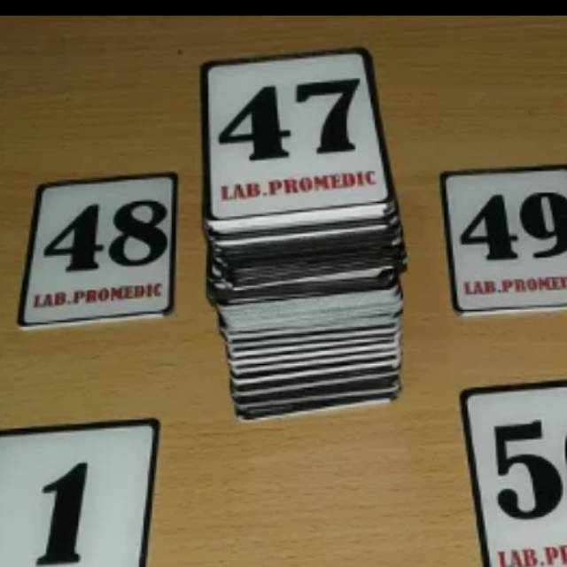 

Nomor antrian acrylic