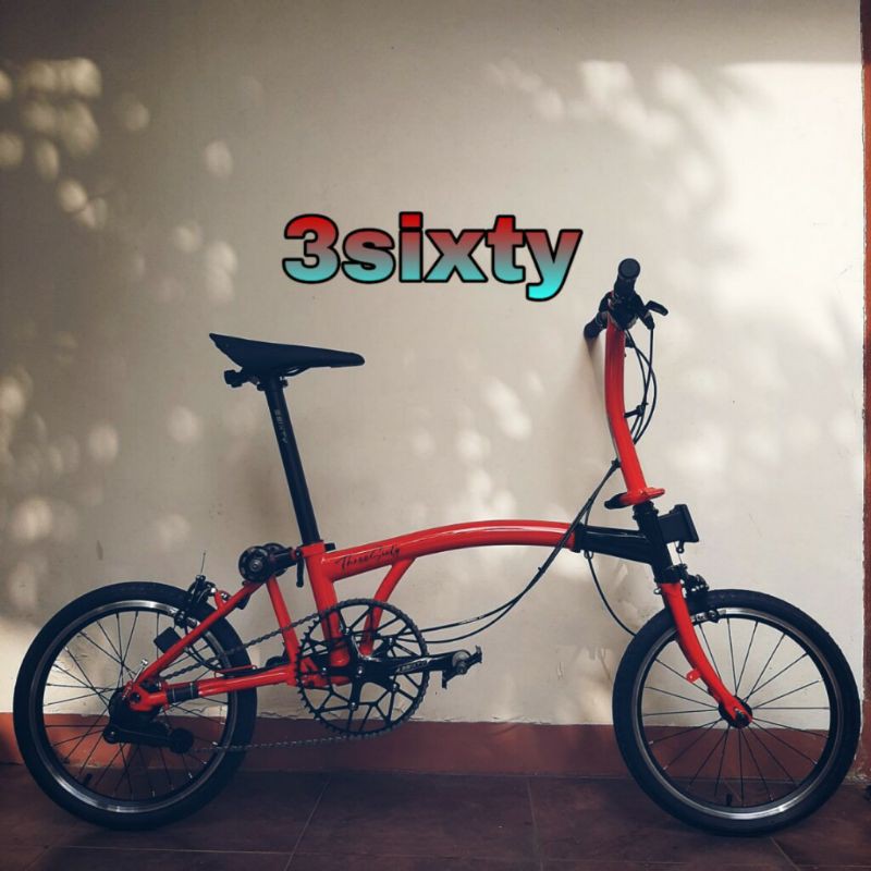 Sepeda Lipat 3sixty 2020 Red Black Edition