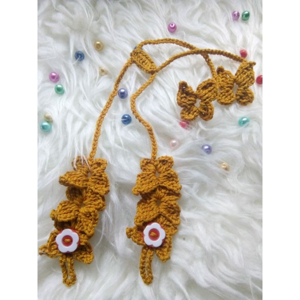 Konektor Hijab Strap Masker Rajut 2in1