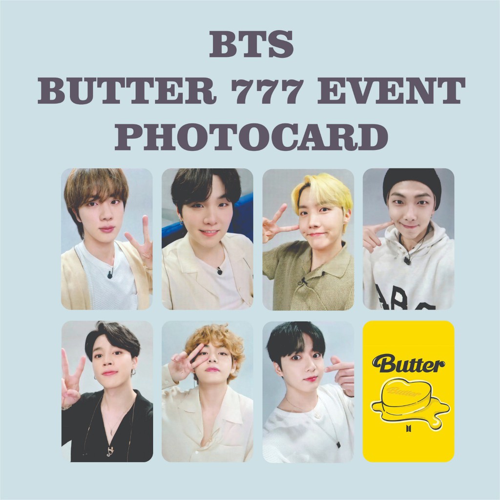 BTS BUTTER 777 EVENT PHOTOCARD