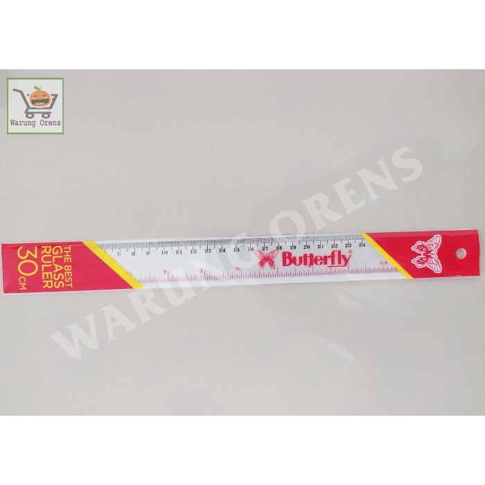 

Penggaris Plastik 30 cm BUTTERFLY
