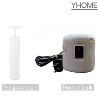 YHOME Pompa Angin Listrik | Electric Air Pump Pompa Kolam Renang/ Pompa Tangan Vacuum Bag Manual / Pompa Kompresi Selimut Pakaian Y178
