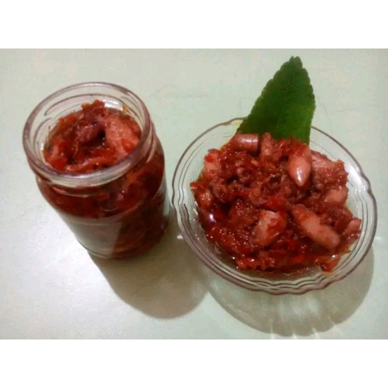 

Sambal Cumi asin pedas