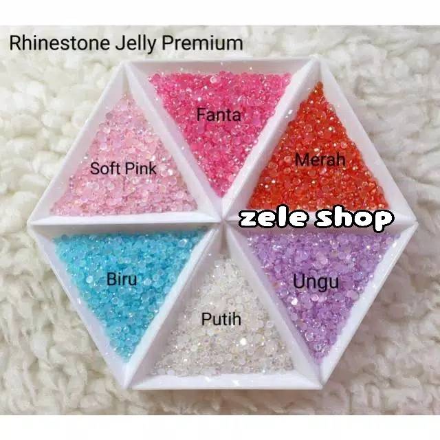 RHINESTONE JELLY PREMIUM SIZE 3 MM / HIASAN TASBIH DIGITAL