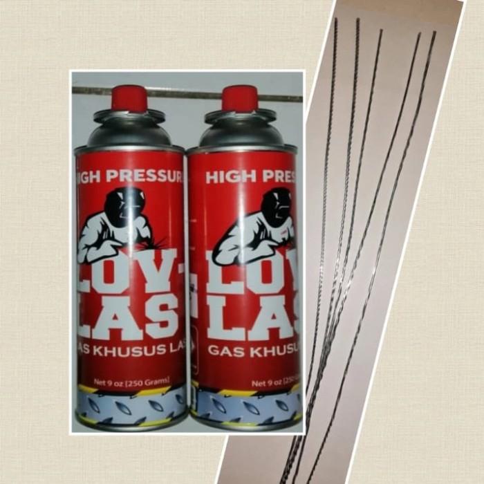 Paket Kawat las alumunium suhu rendah dan 2 gas las portable