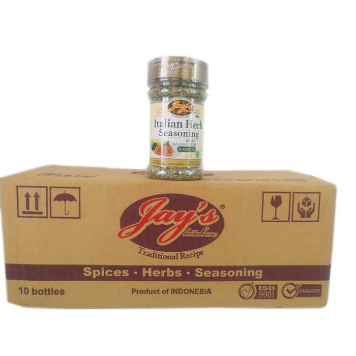 Jay's Italian Herb Seasoning 40gr Bumbu Masakan Italia Tanpa MSG HALAL