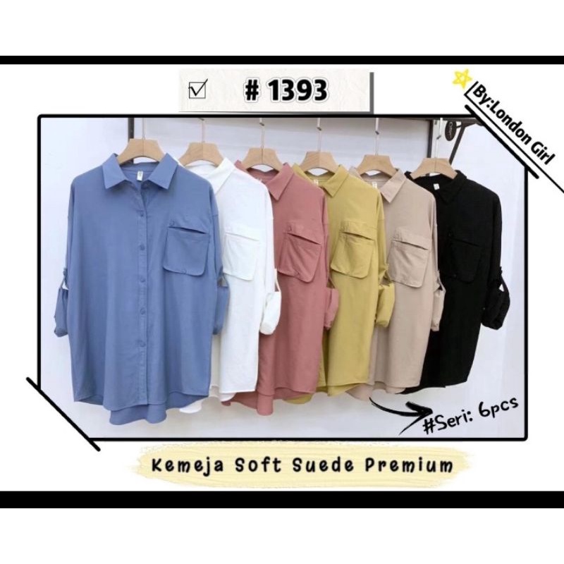 KEMEJA IMPORT SOFT SUEDE LONDON GIRL