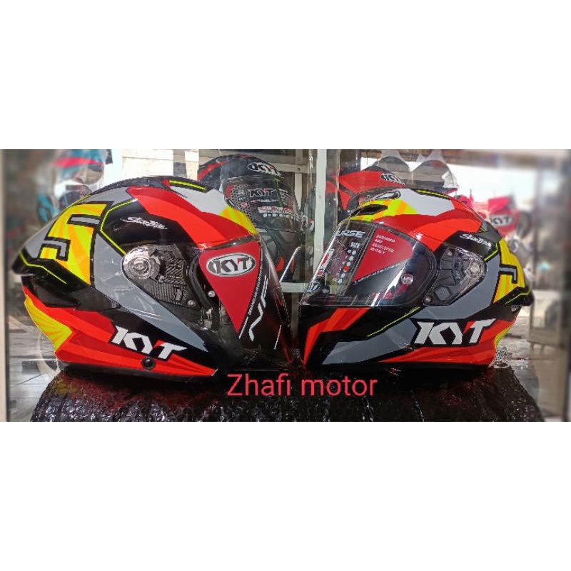 Jual HELM KYT TT COURSE COUPLE KYT NFJ MOTIF JAUME MASIA ORIGINAL 100SNIDOT(BISA COD) Shopee