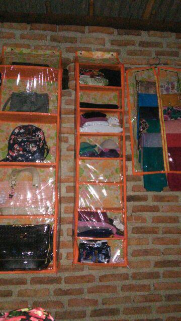 Rak Set 3in1 Polos Sepatu Tas Jilbab - Meghana Id