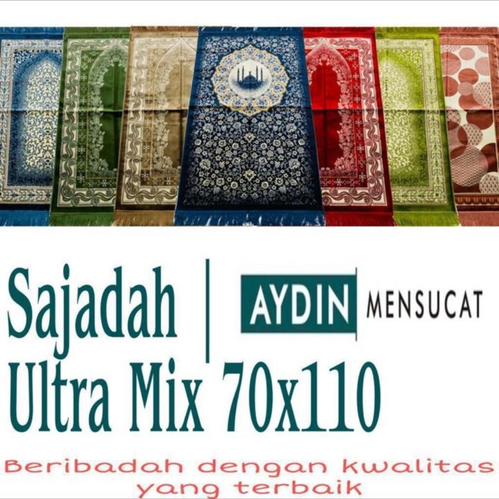 SAJADAH AYDIN ULTRA MIX MADE IN TURKI UK 70X110 TERMURAH