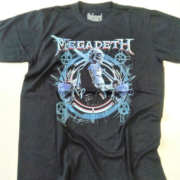 Megadeth Tshirt Band Rock, Kaos Megadeth, Kaos Vintage, Kaos Metal, Kaos Musik, DEFOURD