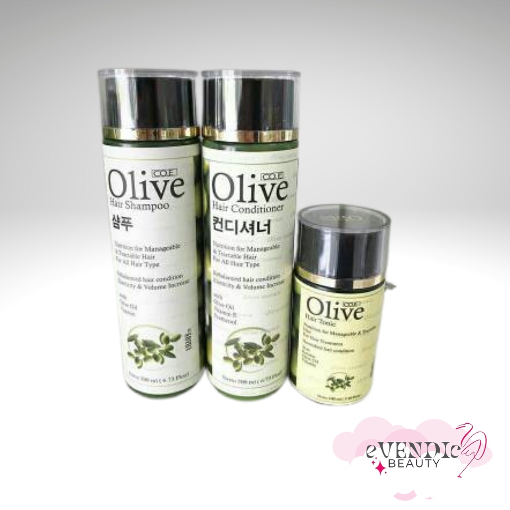 PAKET OLIVE SHAMPOO CONDITIONER HAIR TONIC OLIVE ORIGINAL SYB ( 3 item )
