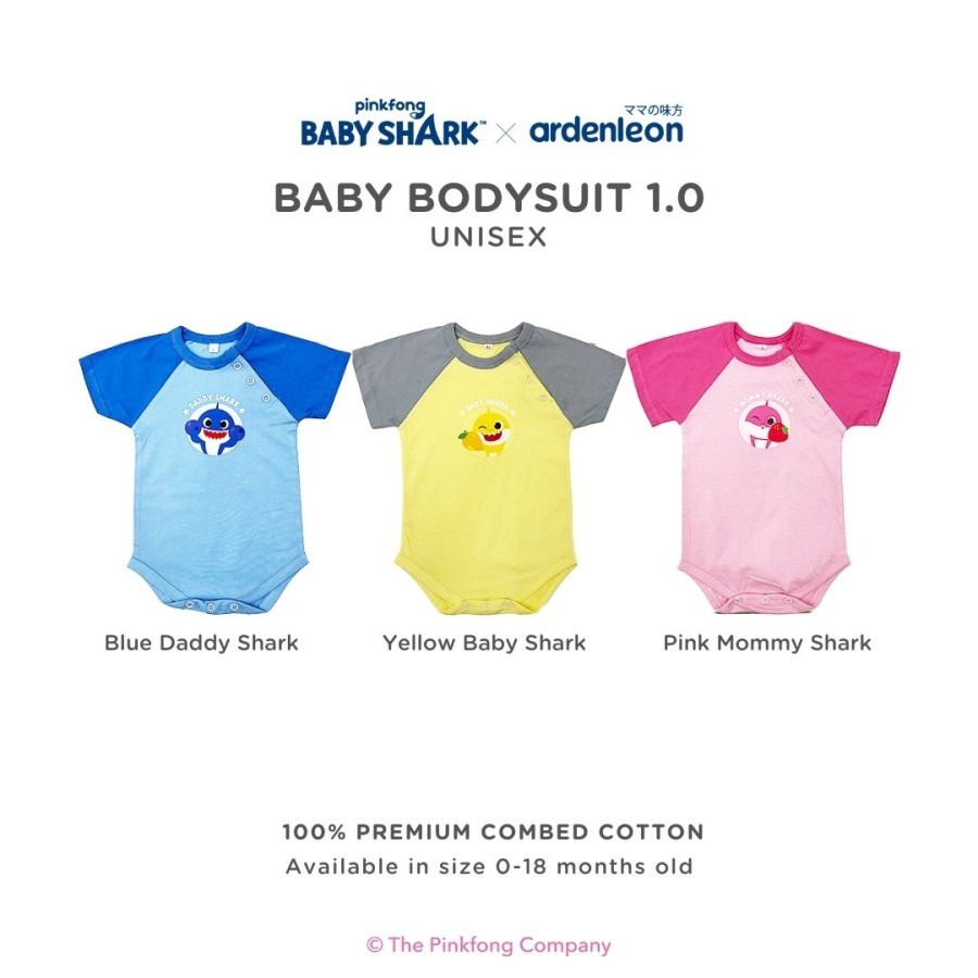 ARDENLEON x Pingfong Baby Shark Bodysuit Jumper 1.0