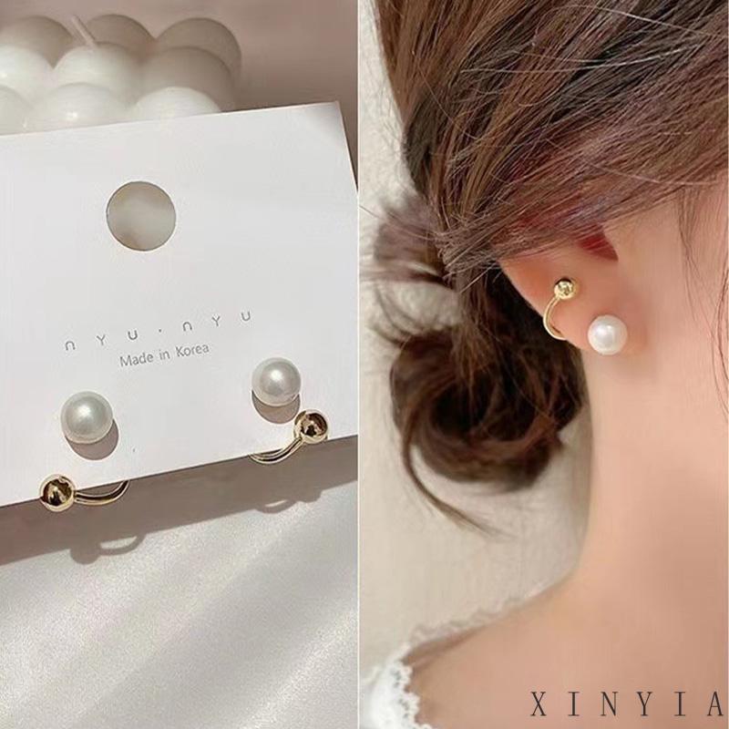 【Bayar di tempat】2023 Mode Baru Anting S925 Silver Desain Mutiara Untuk Wanita