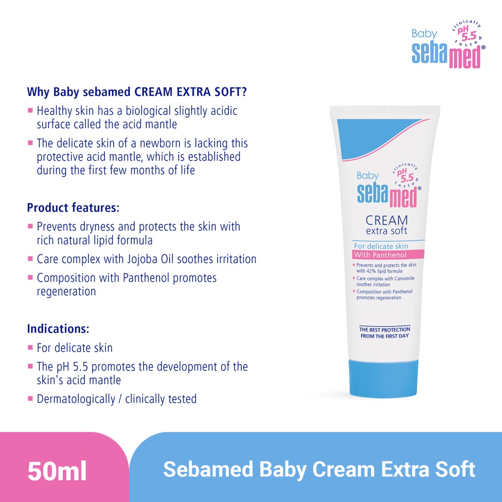 SEBAMED BABY CREAM EXTRA SOFT 50ML