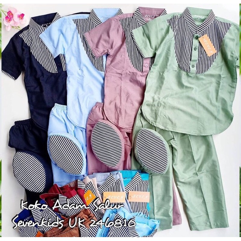BAJU KOKO NAJIM BAJU KOKO ANAK BAJU + CELANA+ PECI