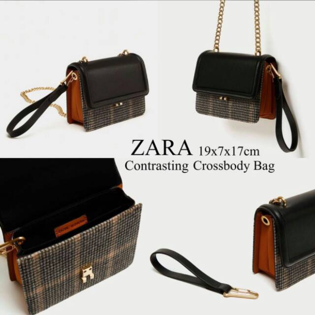 ZARA CONTRASTING CROSSBODY BAG ORIGINAL