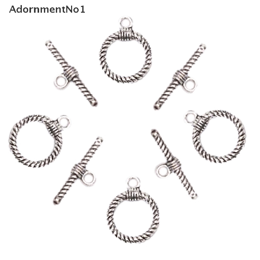 (AdornmentNo1) 20pcs / Set Gesper Toggle Clasps Gaya Vintage Untuk Membuat Perhiasan DIY