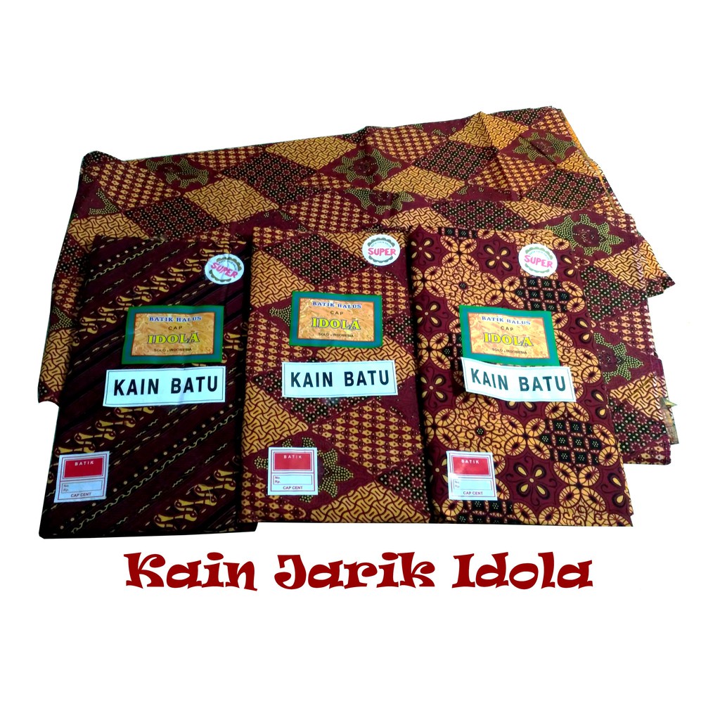 Kain Batu Jarik Batik IDOLA Sogan Warna Warni Halus