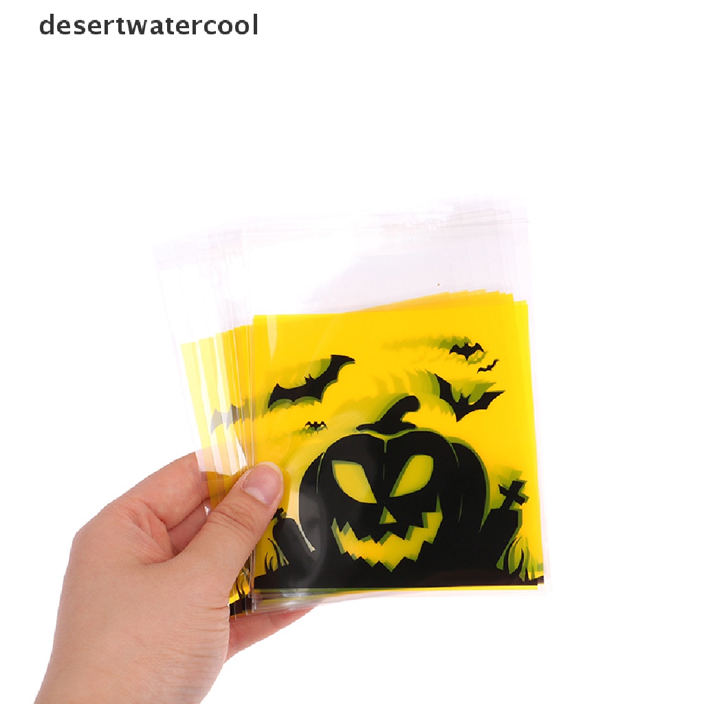 Deid 100PCS Kantong Plastik Tempat Permen / Biskuit / Snack Untuk Halloween