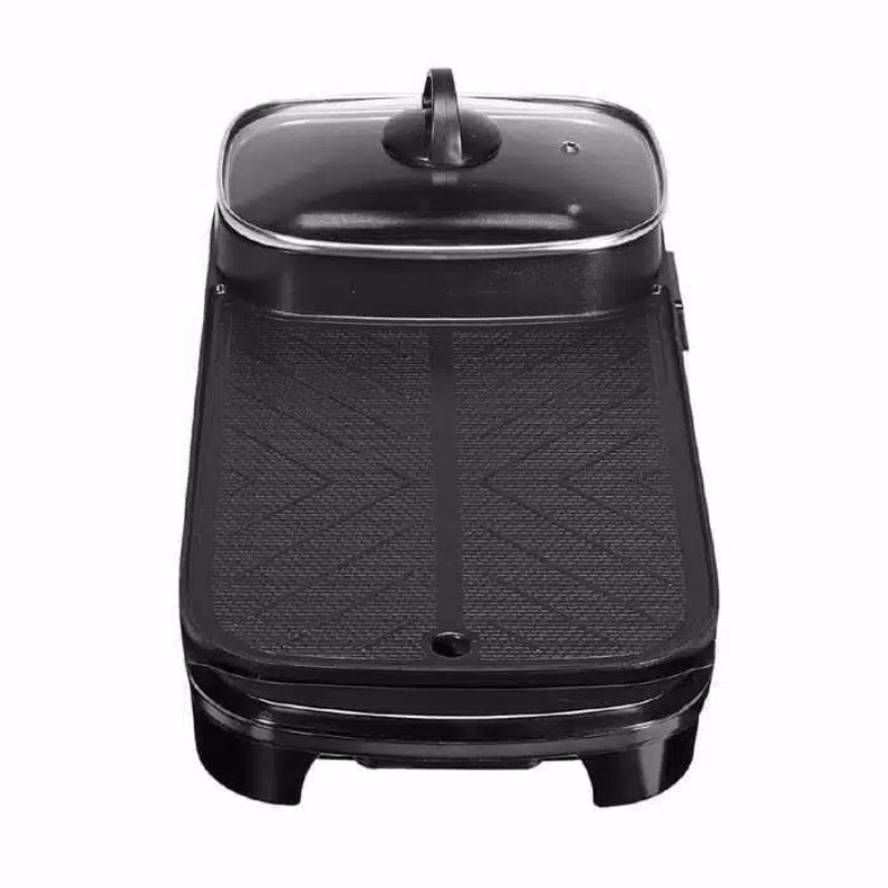 Panggangan , F 607 ,   BBQ dan hotpot elektrik 2 in 1 Grill BBQ hotpot elektrik