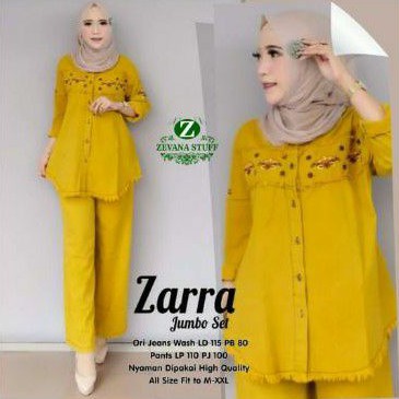 Zarra Set Jumbo Jeans Wash