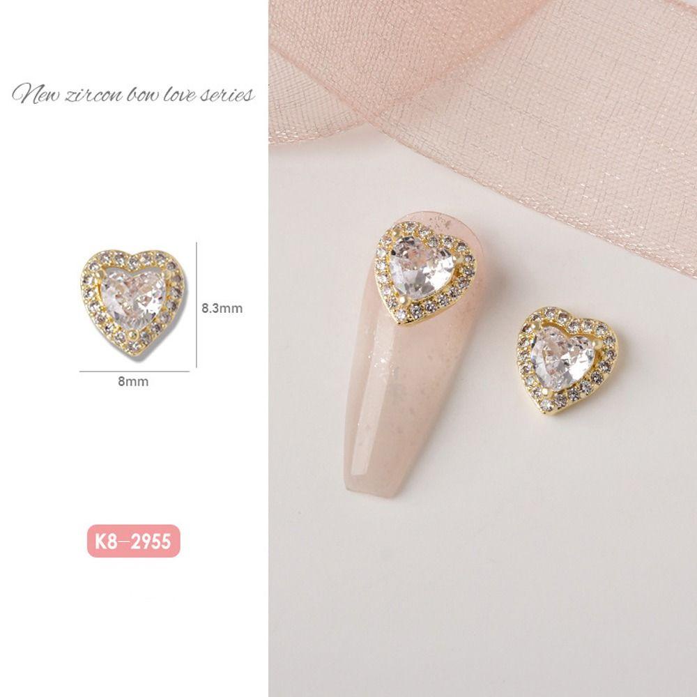 Mxbeauty Manik-Manik Berlian Imitasi Bentuk Pita 3D Bahan Alloy Untuk Nail Art